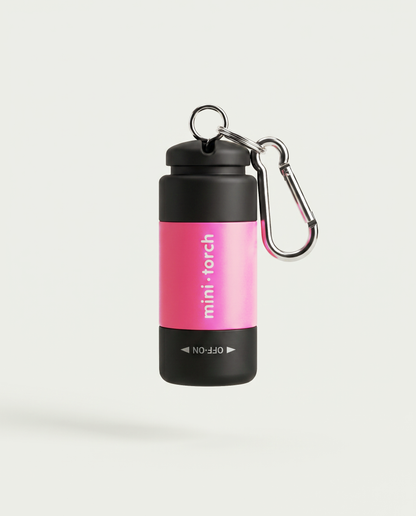 Mini Torche rose — bandeau rose sur corps noir